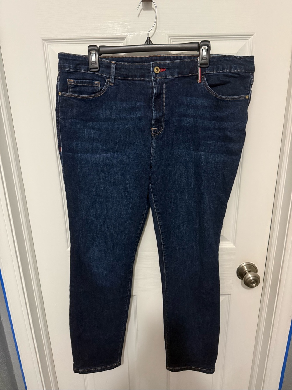 Tommy Hilfiger Raleigh Skinny Jeans Denim Womens Sz 16 Stretch Preppy Casual